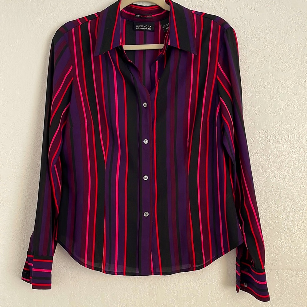 🎊Citystretch 🎊Blouse stripped multicolored🍃